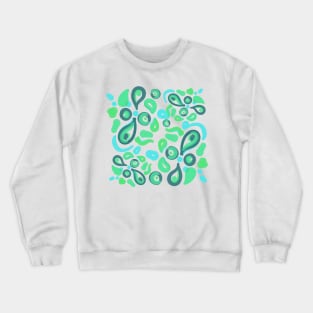 Green Pattern paint abstract Crewneck Sweatshirt